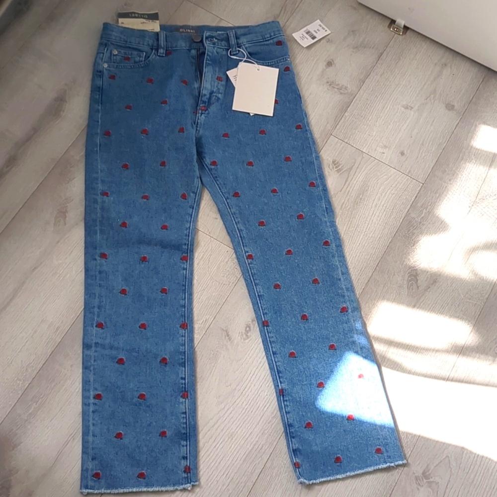 Emie straight high rise jeans